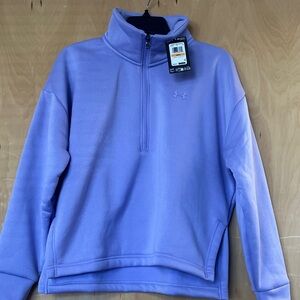 NWT Women’s Under Armour Lavender Half-Zip Fleece. Size S